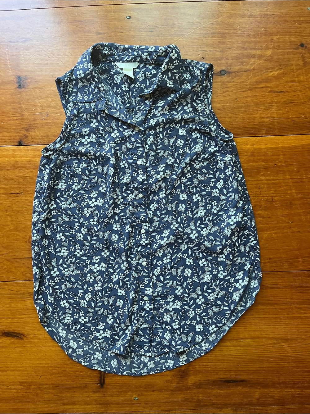 H&M Floral Button-Down Shirt